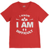 i know i am difficult ski mountain V-Neck Tee