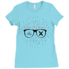 ride the wave Ladies Fitted T-Shirt