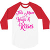 this mom hugs kiss es 3/4 Sleeve Shirt