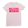 believe women Ladies Fitted T-Shirt