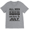 all men are created equal july V-Neck Tee