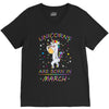 Unicorns are born in March V-Neck Tee