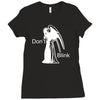 don not blink Ladies Fitted T-Shirt