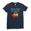 never forget Ladies Fitted T-Shirt