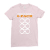 men's i used to have a 6 pack funny beer gut Ladies Fitted T-Shirt