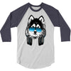 huskie music 3/4 Sleeve Shirt