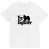 the dogfather american eskimo dog V-Neck Tee