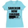 sarcasm now loading (2) Ladies Fitted T-Shirt