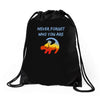 never forget Drawstring Bags