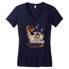 the dude abides Women's V-Neck T-Shirt