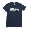 brooklyn city skyline silhouette Ladies Fitted T-Shirt