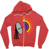 gaydar gay rainbow radar Zipper Hoodie