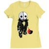 creepy doll trick or treat Ladies Fitted T-Shirt