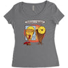 posh pizza (colab with rpadame) Women's Triblend Scoop T-shirt