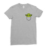cute yoda pocket Ladies Fitted T-Shirt