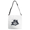 big shark little fish Adjustable Strap Totes