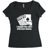 bought this shirt with your money poker Women's Triblend Scoop T-shirt