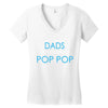 best dad get promoted to pop pop Women's V-Neck T-Shirt