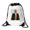 Rene Magritte Parody Impeach Trump Drawstring Bags