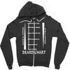 beard length chart Zipper Hoodie