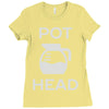 pot head coffee lover Ladies Fitted T-Shirt