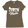 czech mate yak 11 race 86 reno air racer air racing decal Ladies Fitted T-Shirt