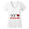 you stole my heart (2) Women's V-Neck T-Shirt