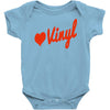 love vinyl Baby Onesie