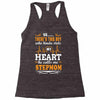 There's This Boy Who Stole My Heart He Calls Me Stepmom Racerback Tank