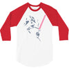 banksy cool darth 3/4 Sleeve Shirt