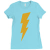 lightning bolt camera flash Ladies Fitted T-Shirt