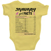 January Girl Facts Capricorn Baby Onesie