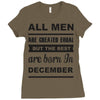 all men are created equal december Ladies Fitted T-Shirt