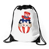 4th of July Peeking Baby Inside Egg Drawstring Bags