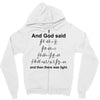 And God Said... Cool Tshirts Zipper Hoodie