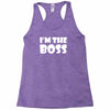 i'm the boss mens Racerback Tank