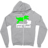 dino fast food  fun Zipper Hoodie
