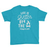 life is better by the camp fire Youth Tee