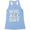 nyc all day Racerback Tank