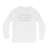 you gotta risk it to get the biscuit Long Sleeve Shirts