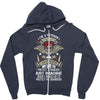 I'm A Veteran Granddad T Shirt Zipper Hoodie