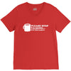please stop talking it's too early coffee V-Neck Tee
