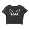pussy roar - women's march alliance white logo Crop Top