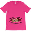 September Peeking Out Baby Girl T-Shirt