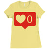 no love notification Ladies Fitted T-Shirt