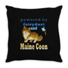 maine coon cat Throw Pillow