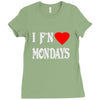 i f'n heart  mondays girls Ladies Fitted T-Shirt