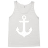 anchor black sailor vintage style navy nautical Tank Top