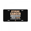 Uterine Cancer Awareness I Wear Peach For Some Special To Me License Plate