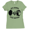 old school tech support Ladies Fitted T-Shirt
